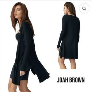 Joah Brown “Luna” Charcoal Long Cardigan